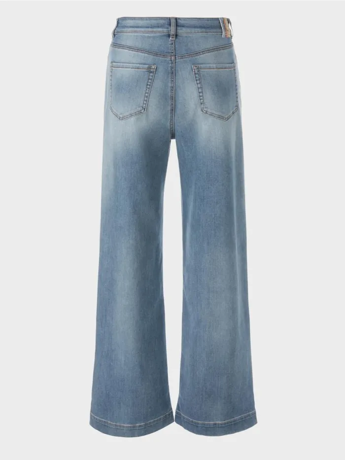 Damen Marc Cain Jeans Perlenbestickte Jeans WARRI Vintage Blue