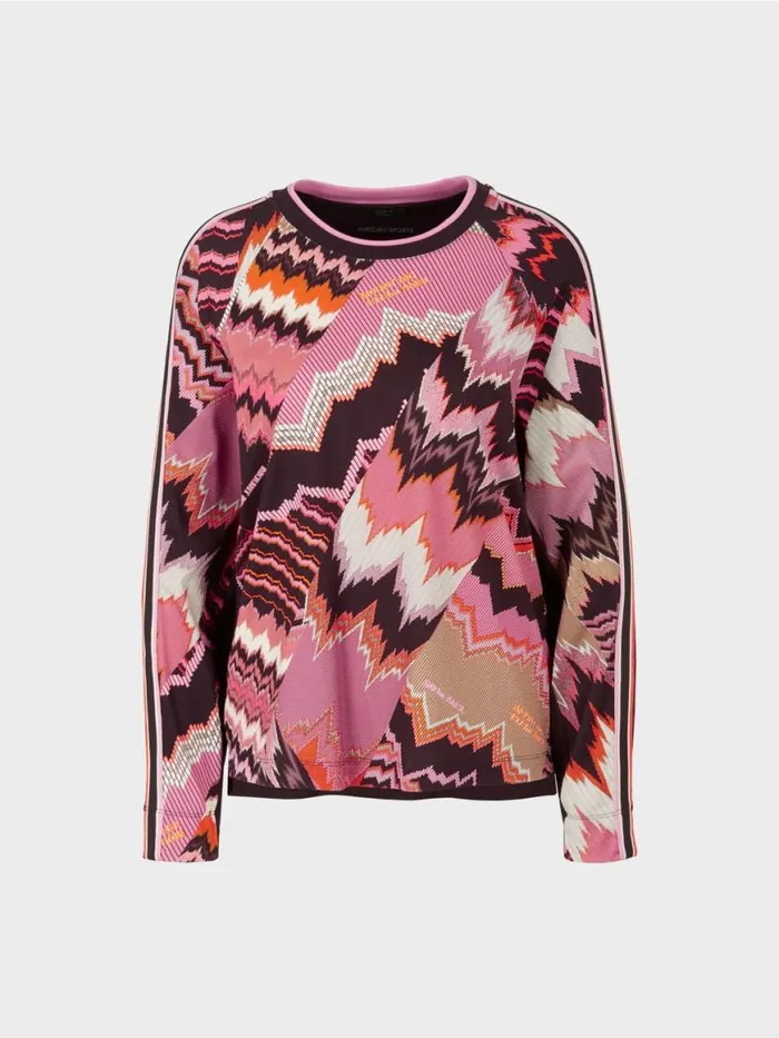 Damen Marc Cain Shirts and Tops Bedrucktes TShirt Bright Orchid