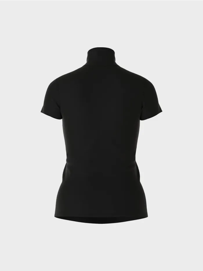 Damen Marc Cain Shirts and Tops Hochgeschlossenes TShirt Black
