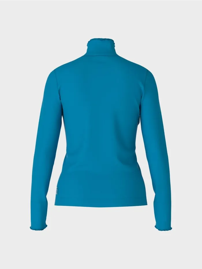 Damen Marc Cain Shirts and Tops Longsleeve Mit Stehkragen Deep Sea