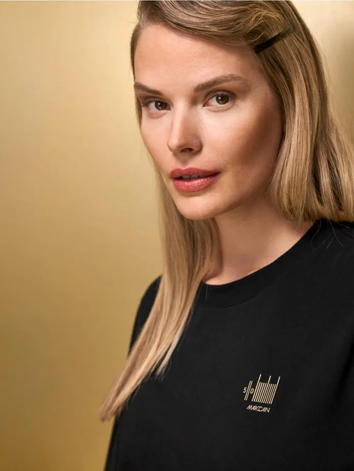 Damen Marc Cain Shirts and Tops Shirt 034Rethink Together034 Black