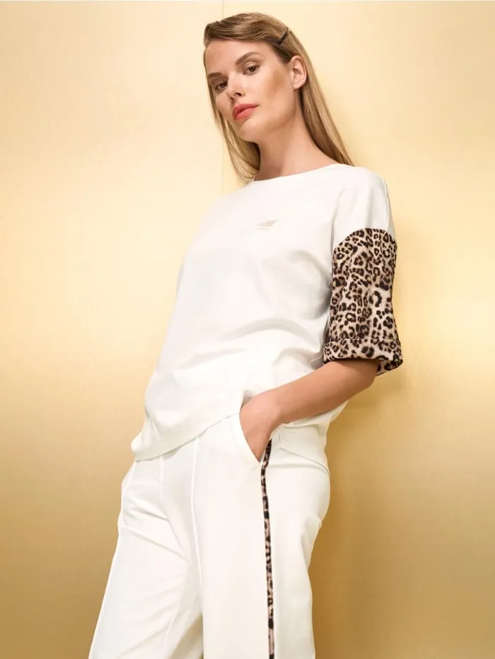 Damen Marc Cain Shirts and Tops Shirt Aus Baumwolle Offwhite