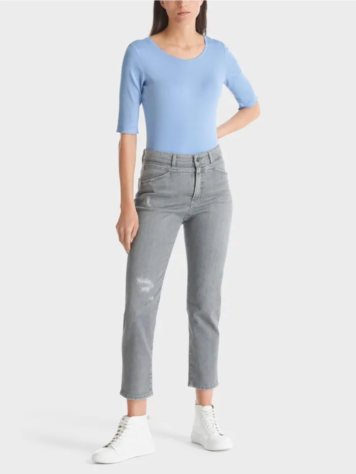 Damen Marc Cain Shirts and Tops TShirt Mit rmel Dark Summer Sky