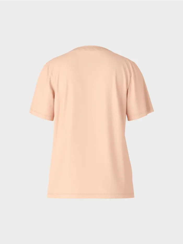 Damen Marc Cain Shirts and Tops TShirt Mit Weitem CrewNeck Sandy Beige
