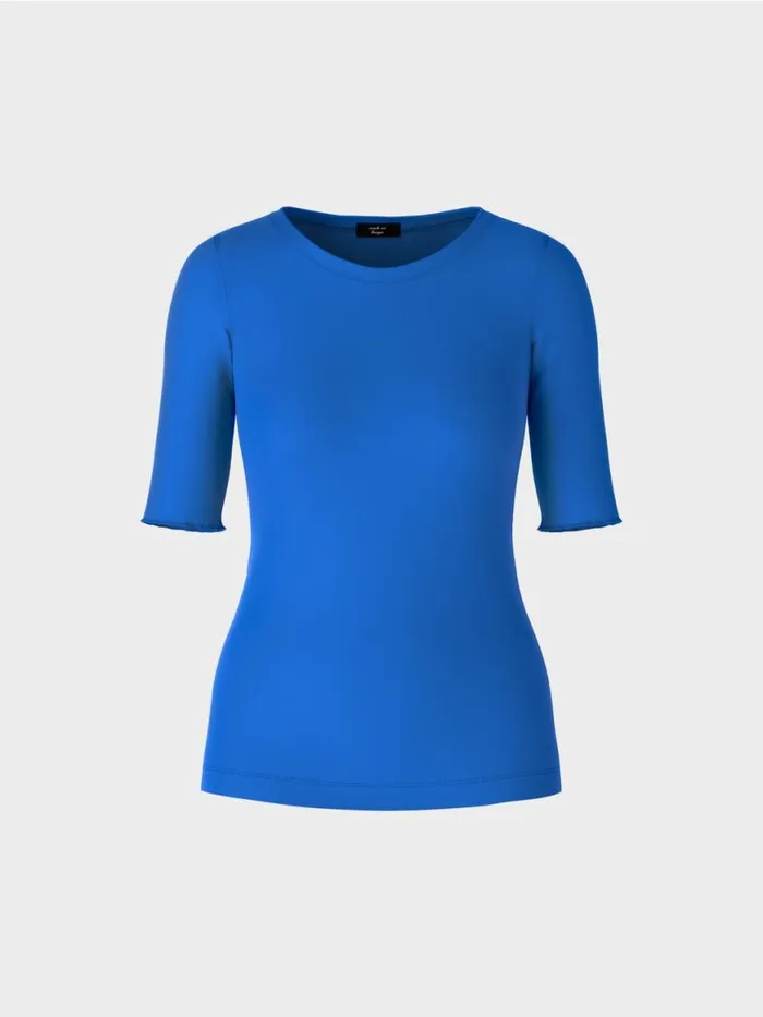 Damen Marc Cain Shirts and Tops Uni TShirt Mit 34rmel Bright Royal Blue