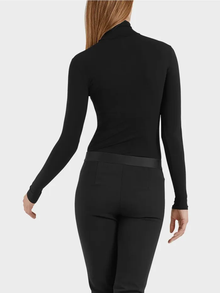 Damen Marc Cain Shirts and Tops Zarter Rollkragenpullover Black