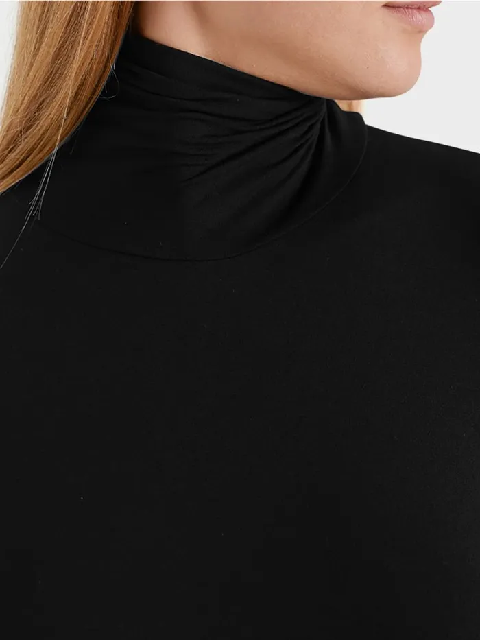 Damen Marc Cain Shirts and Tops Zarter Rollkragenpullover Black