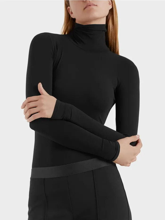 Damen Marc Cain Shirts and Tops Zarter Rollkragenpullover Black