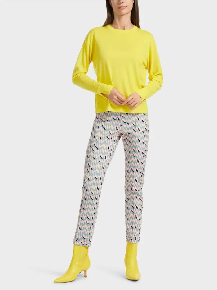 Damen Marc Cain Strick Sweater 034Rethink Together034 Soft Lemon