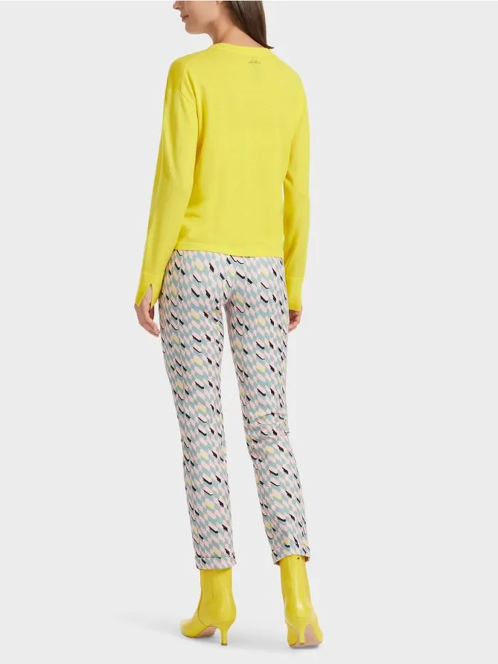 Damen Marc Cain Strick Sweater 034Rethink Together034 Soft Lemon
