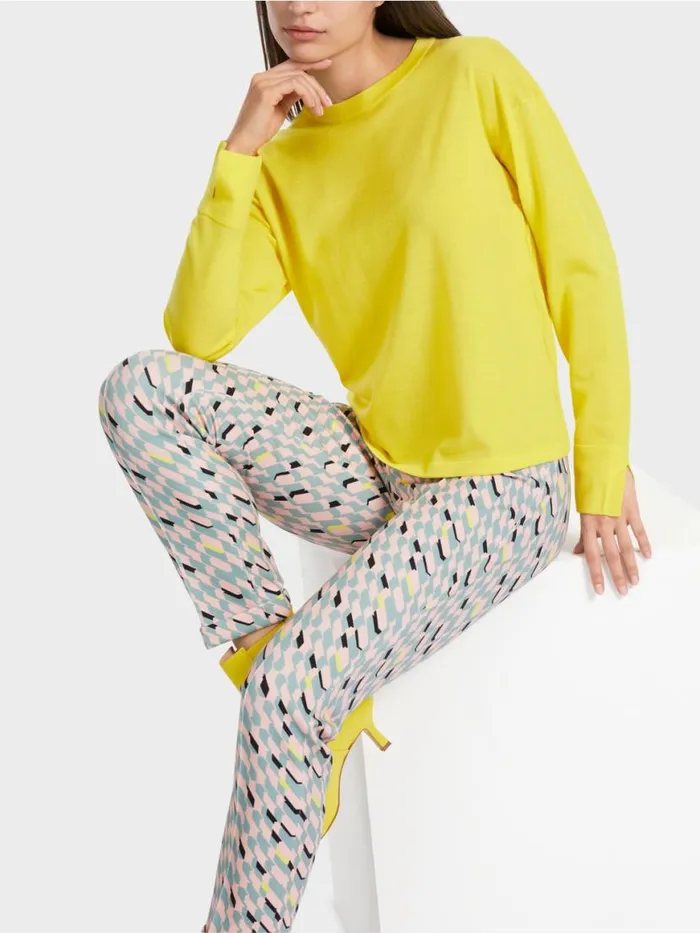 Damen Marc Cain Strick Sweater 034Rethink Together034 Soft Lemon