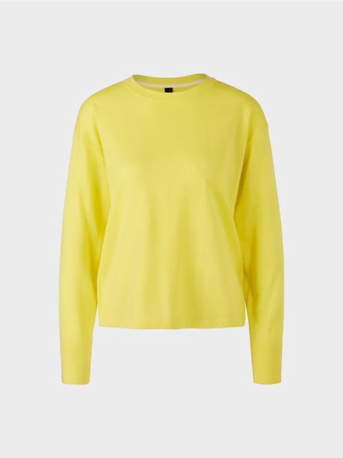 Damen Marc Cain Strick Sweater 034Rethink Together034 Soft Lemon