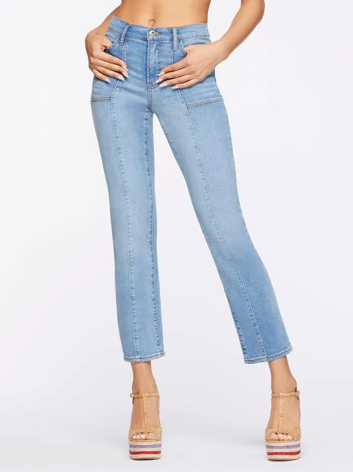 Denim Clothing Jessica Simpson Flirt High Rise Straight Crop In Awakening