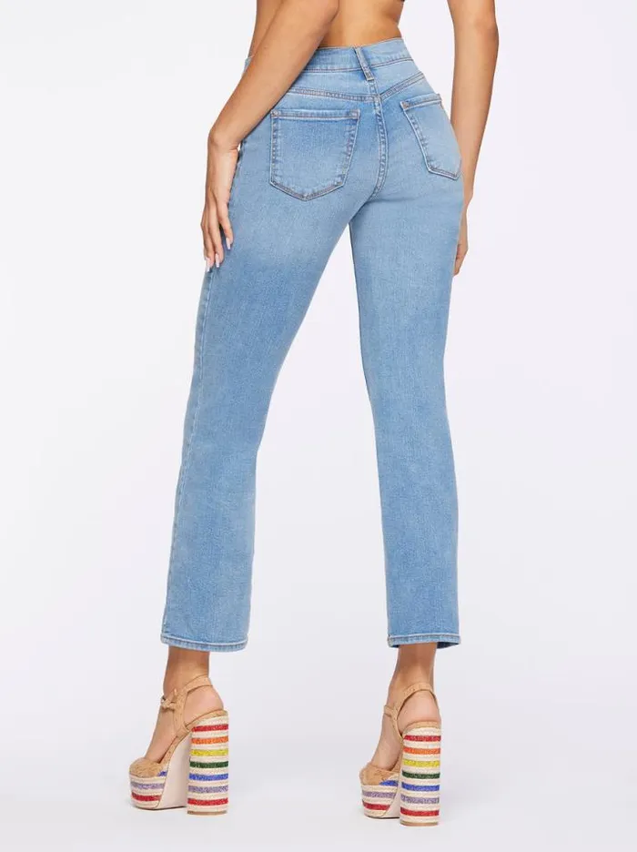 Denim Clothing Jessica Simpson Flirt High Rise Straight Crop In Awakening