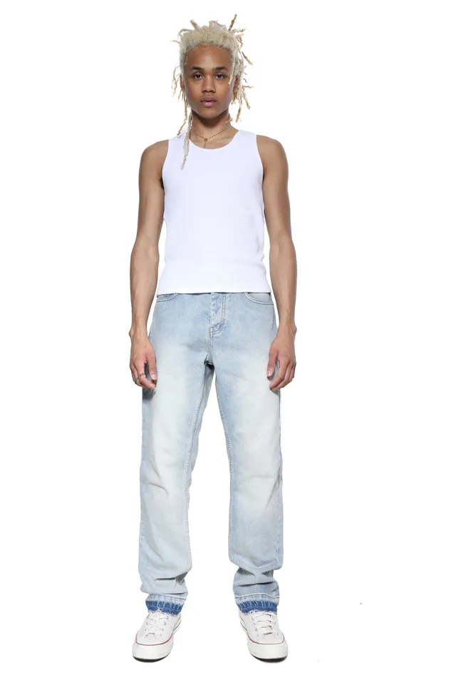 Denim Jaded London Men Shop Desert Raw Hem Jeans