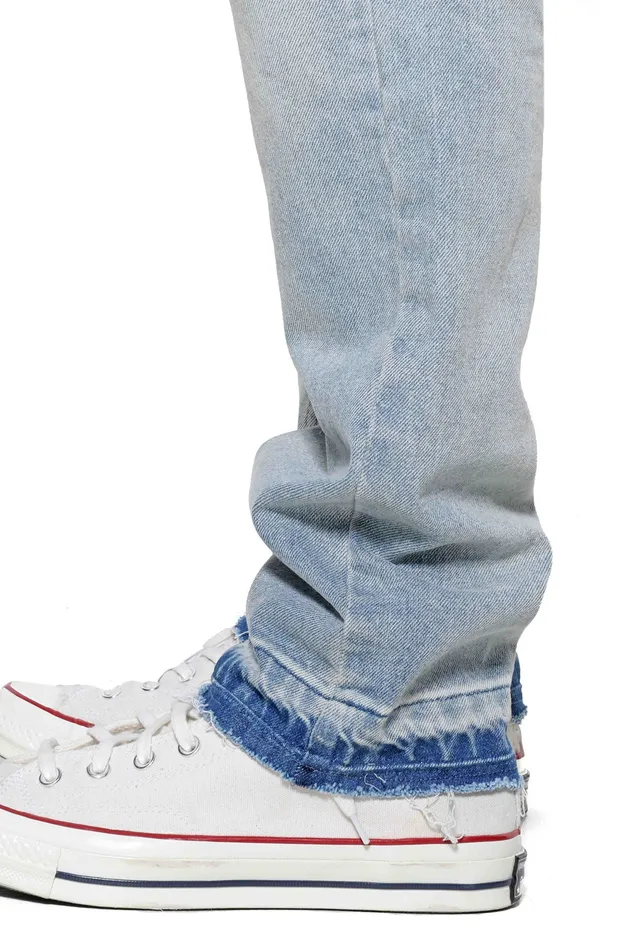 Denim Jaded London Men Shop Desert Raw Hem Jeans