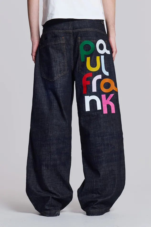 Denim Jaded London Men Shop Paul Frank Spell Out Colossus Jeans