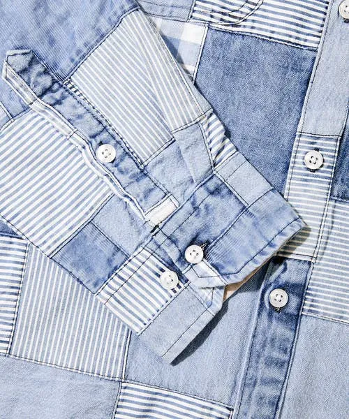 Denim Styles Perfect Patchwork Shirt Blue Joebrowns Apparel Denim Styles Perfect Patchwork Shirt Blue Joebrowns Apparel