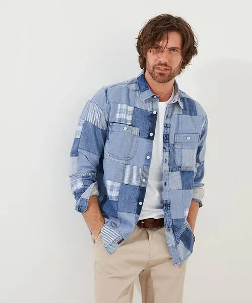 Denim Styles Perfect Patchwork Shirt Blue Joebrowns Apparel Denim Styles Perfect Patchwork Shirt Blue Joebrowns Apparel