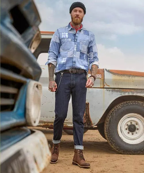 Denim Styles Perfect Patchwork Shirt Blue Joebrowns Apparel Denim Styles Perfect Patchwork Shirt Blue Joebrowns Apparel
