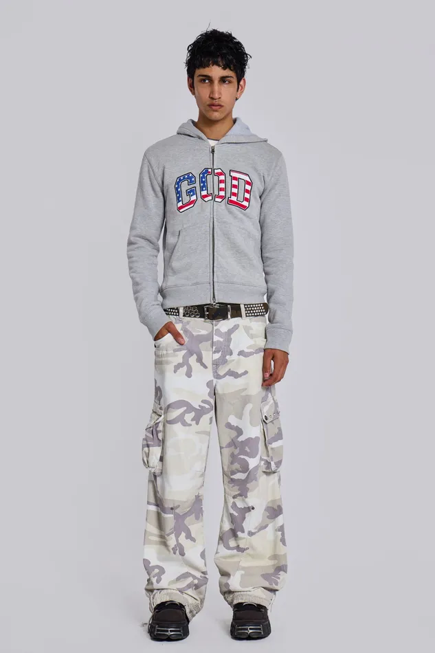 Denim Trooper Snow Camo Cargo Pant Jaded London Men