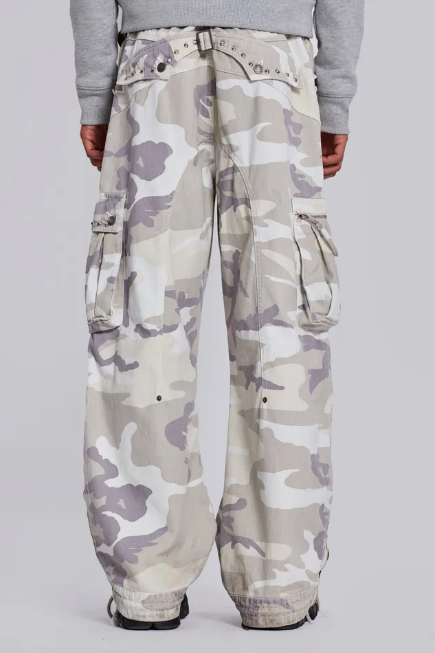 Denim Trooper Snow Camo Cargo Pant Jaded London Men