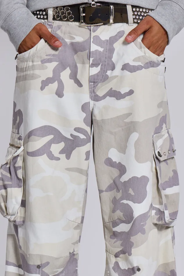 Denim Trooper Snow Camo Cargo Pant Jaded London Men