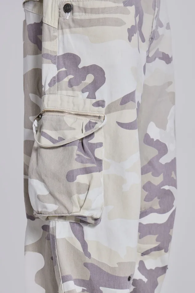 Denim Trooper Snow Camo Cargo Pant Jaded London Men
