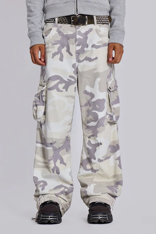Denim Trooper Snow Camo Cargo Pant Jaded London Men