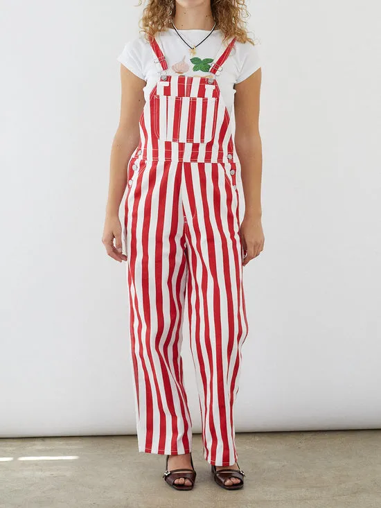 Denim Women Lisa Says Gah Lucy Overall Pomodoro Stripe