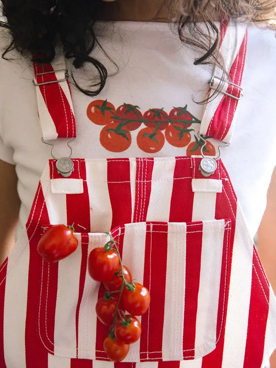 Denim Women Lisa Says Gah Lucy Overall Pomodoro Stripe