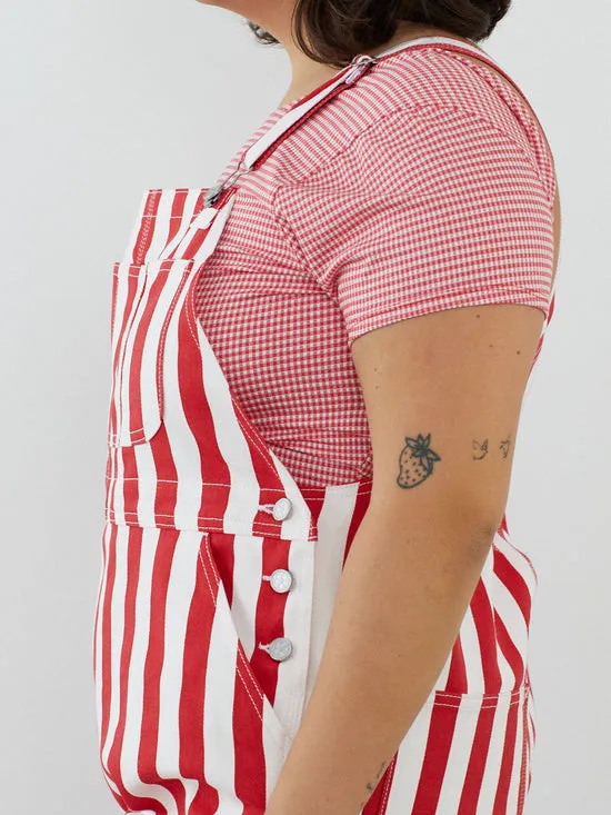 Denim Women Lisa Says Gah Lucy Overall Pomodoro Stripe