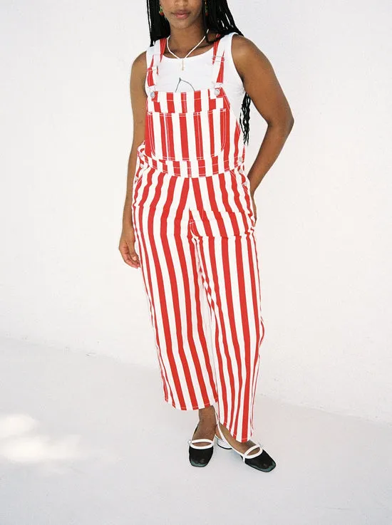 Denim Women Lisa Says Gah Lucy Overall Pomodoro Stripe