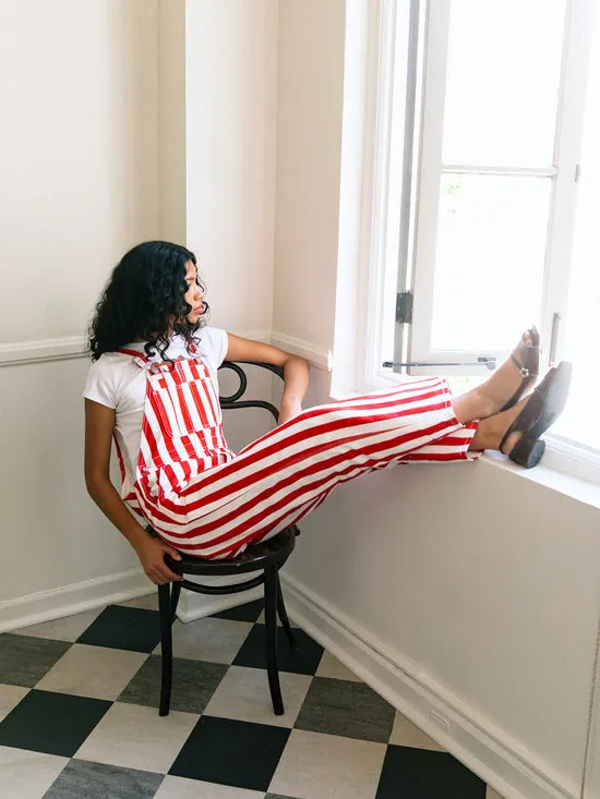 Denim Women Lisa Says Gah Lucy Overall Pomodoro Stripe