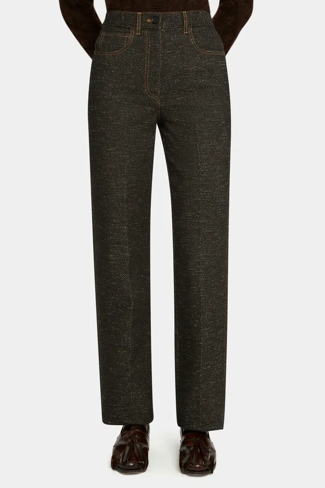 Denim Ziggy Trousers in Black Denim 8211 Emilia Wickstead Women Denim Ziggy Trousers in Black Denim 8211 Emilia Wickstead Women