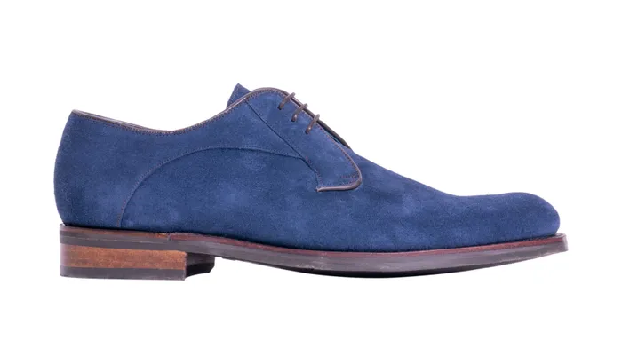 Derby 8211 Navy Suede Men Barker Shoes Mens Derbys