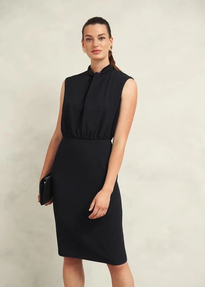 Dresses and Jumpsuits Women HOBBS Camille Twist Neck Dress Black