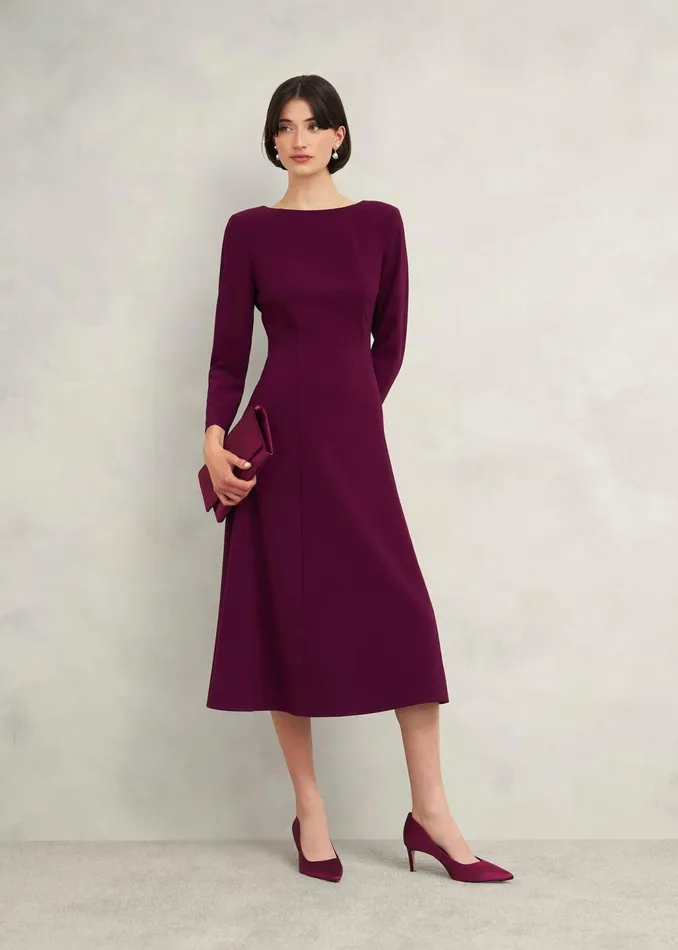 Dresses and Jumpsuits Women HOBBS Leonora Dress Warm Plum
