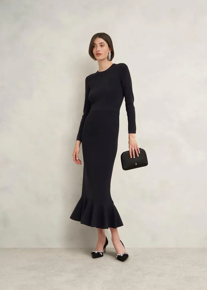 Dresses and Jumpsuits Women HOBBS Lucilla Knitted Dress Hobbs Black