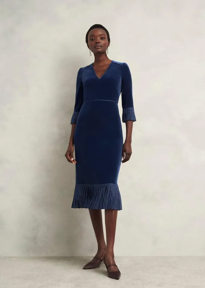Dresses and Jumpsuits Women HOBBS Petite Mary Dress Riverside Blue