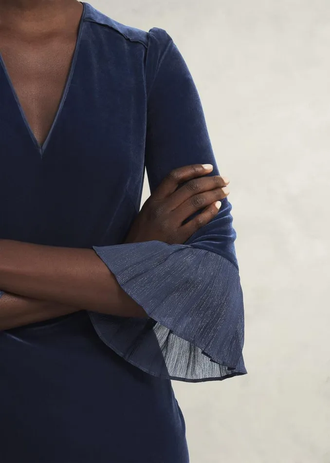 Dresses and Jumpsuits Women HOBBS Petite Mary Dress Riverside Blue