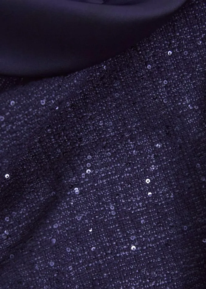Dresses and Jumpsuits Women HOBBS Prisha Sequin Tweed Dress Midnight Navy