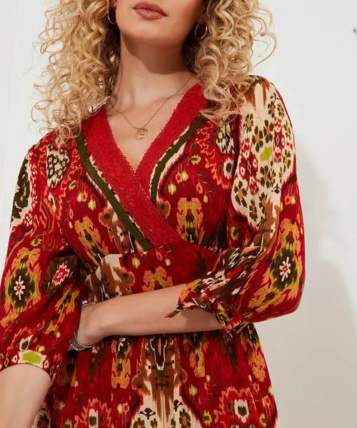 Dresses Apparel Loretta Print Dress Burnt Orange Joebrowns Dresses Apparel Loretta Print Dress Burnt Orange Joebrowns
