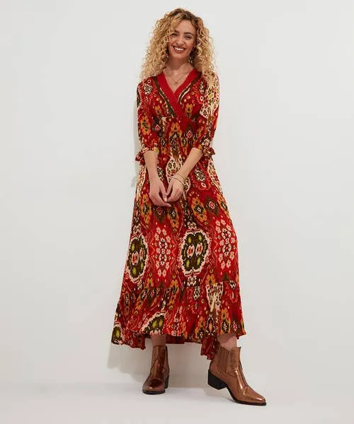 Dresses Apparel Loretta Print Dress Burnt Orange Joebrowns Dresses Apparel Loretta Print Dress Burnt Orange Joebrowns