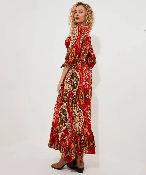 Dresses Apparel Loretta Print Dress Burnt Orange Joebrowns Dresses Apparel Loretta Print Dress Burnt Orange Joebrowns