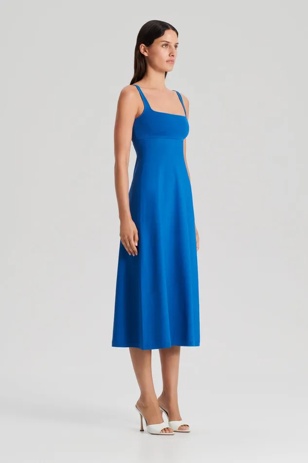 Dresses Women CREPE KNIT SQUARE NECK DRESS PRUSSIANBLUE Scanlan Theodore Dresses Women CREPE KNIT SQUARE NECK DRESS PRUSSIANBLUE Scanlan Theodore