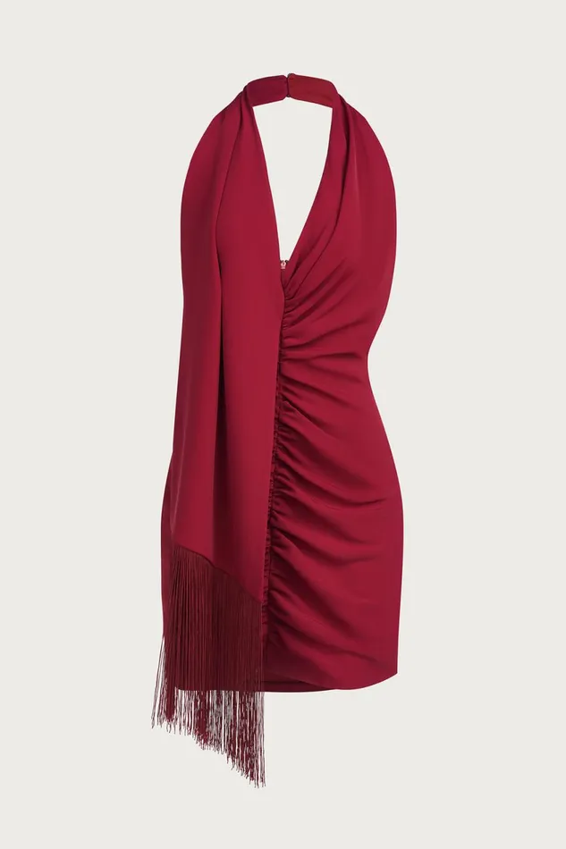 Dresses Women Halston Pamela Dress In Fluid Crepe Jam