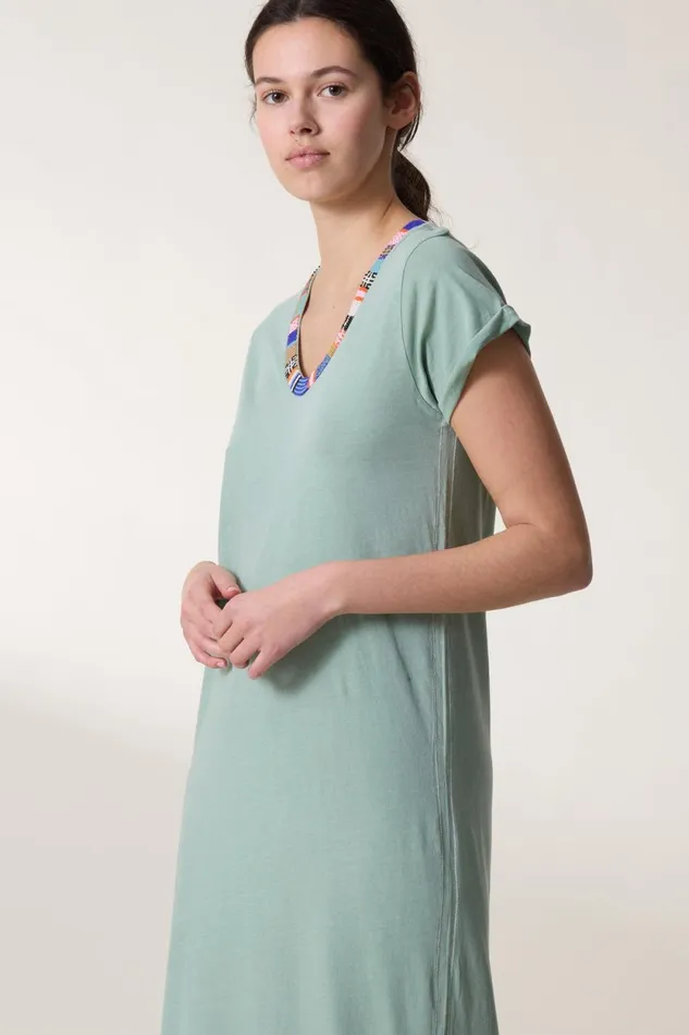 Dresses Women Leon and Harper Reinette Beads Dress Aqua