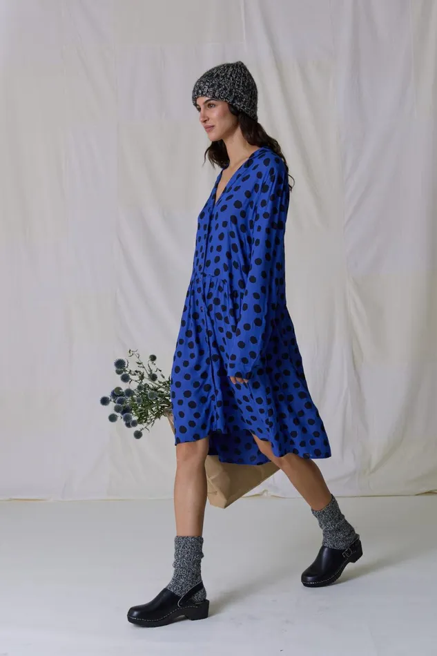 Dresses Women Leon and Harper Robbie Spot Dress Blue