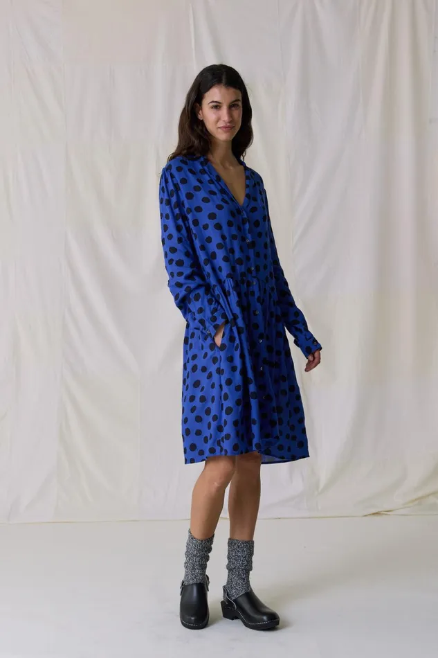 Dresses Women Leon and Harper Robbie Spot Dress Blue